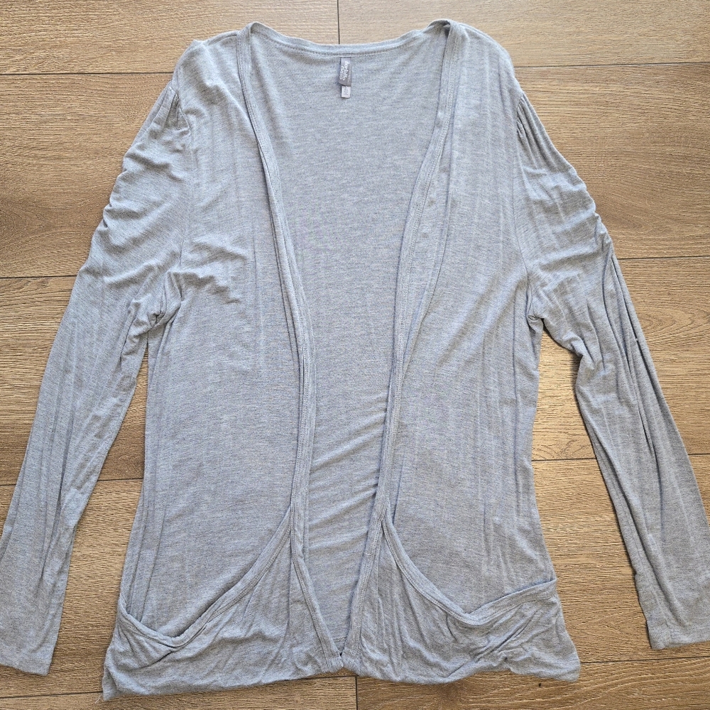 Charlotte Russe Gray Open Front Cardigan Size XL Womens